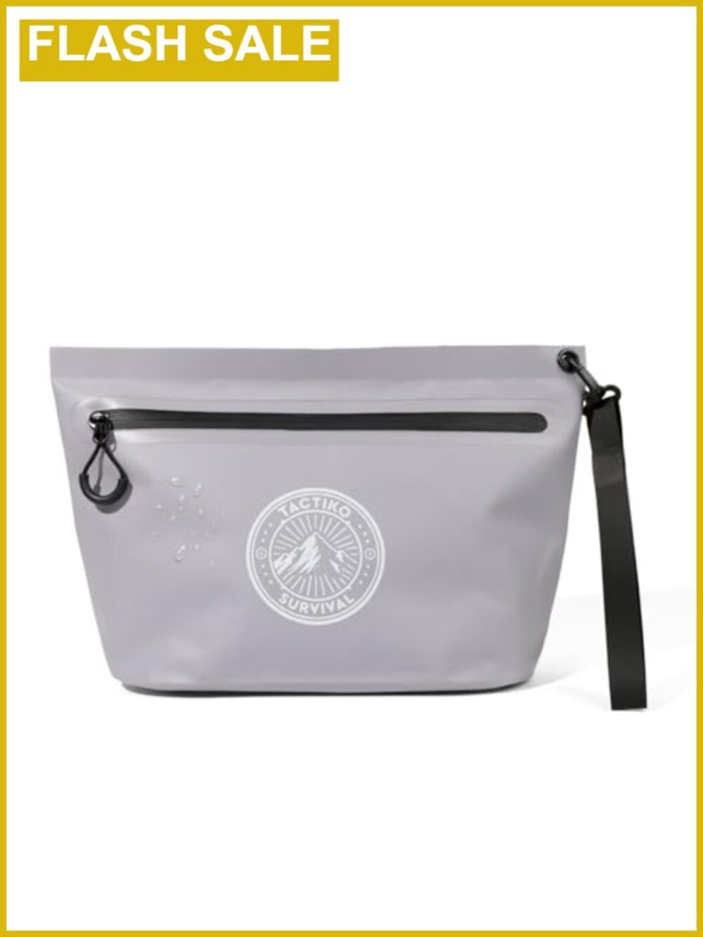 3L Heavy-Duty PVC Tarpaulin Zipper Pouch Splash-Resistant Tactical Gear